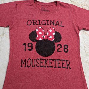Disney Store Heather Red Minnie Original Mouseketeer 1928 - Size Small (S)